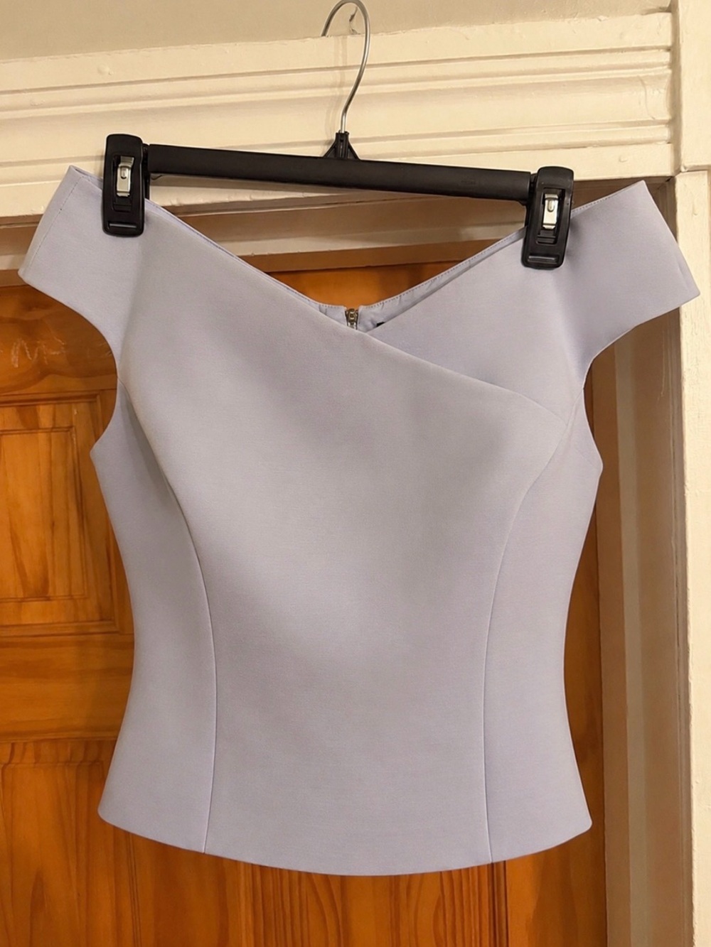 Ted Baker Pale Lavender Off-Shoulder Structured Camisole